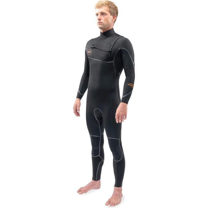 Гидрокостюм DAKINE MEN'S CYCLONE CHEST ZIP FULL SUIT 4/3mm Black, размер LT DK22M43CZ (0604565591517)