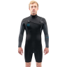 Гидрокостюм DAKINE MEN'S QUANTUM CHEST ZIP LONG SLEEVED SHORTY 2/2mm F/L Black/Grey, размер XL DK22M22QLSZFL (0604565594310)
