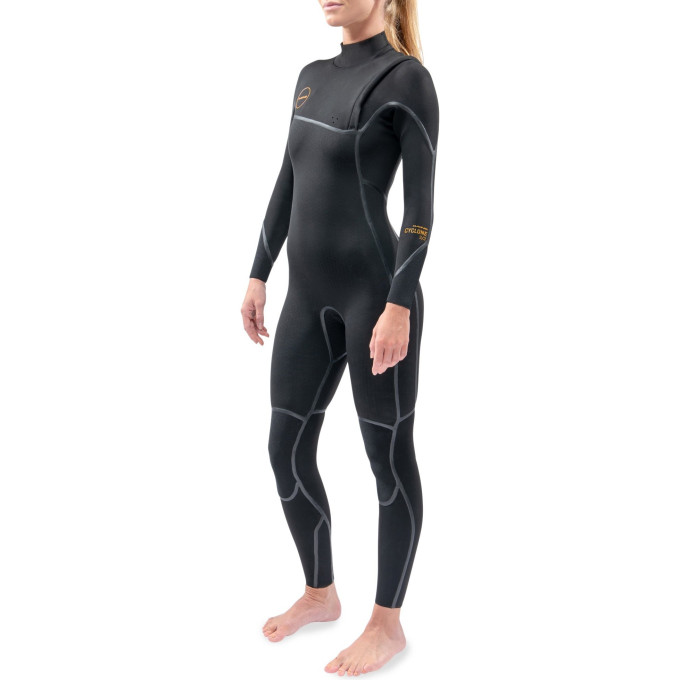 Гидрокостюм женский DAKINE WOMEN'S CYCLONE ZIP FREE FULL SUIT 4/3mm Black Размер 10 DK21W43C (0604565435736)